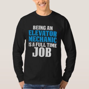 T-shirt Mécanicien d'ascenseur Maintenance Technicien à te