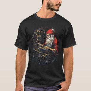T-shirt Mécanicien de Noël Père Noël Cadeau de Noël