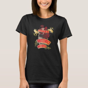 T-shirt Mécanicien d'entretien de garage crâne tatoué et r
