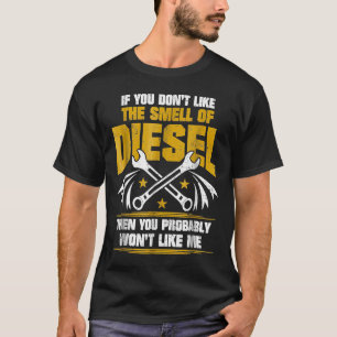 T-shirt Mécanicien Diesel Aime L'Odeur De