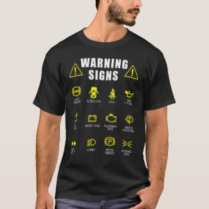 T-shirt Mécanicien diesel Réparation automobile Signes d'a