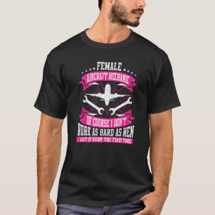 T-shirt Mécanicienne aéronautique Mécanicienne d'avion Méc