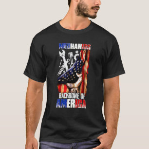 T-shirt Mécaniciens de garage épine dorsale de l'Amérique
