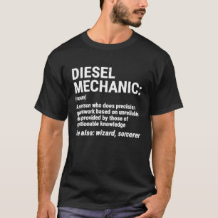 T-shirt Mécanique à moteur diesel Définition Mécanique Tee