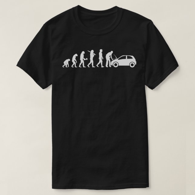 T-shirt Mécanique automobile Évolution mécanique automobil (Design devant)