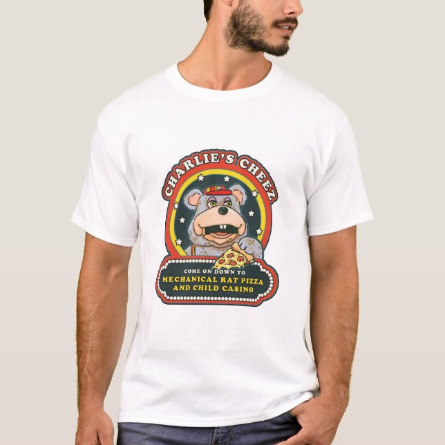 T-shirt mécanique de la pizza et casino enfant (Devant)
