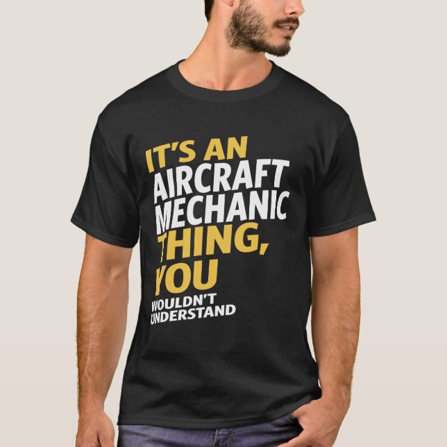 T-shirt Mécanique de l'aéronef (Devant)