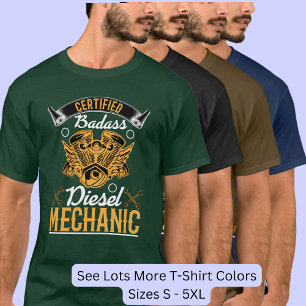 T-shirt Mécanique diesel en Badass certifié