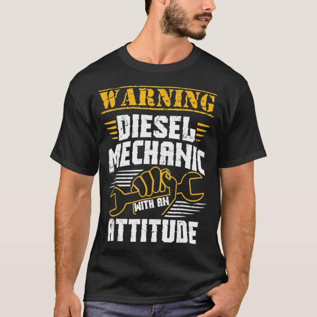 T-shirt Mécanique Diesel Mécanique Diesel Avec Un (Devant)