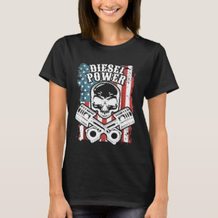 T-shirt Mécanique diesel Usa Drapeau Diesel Power Tee 1