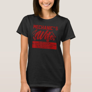 T-shirt Mécanique Femme Amusante Auto Mécanique Mécanique