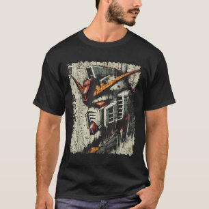 T-shirt Mécanique Japonaise Chef Robot Anime Art Vintage H