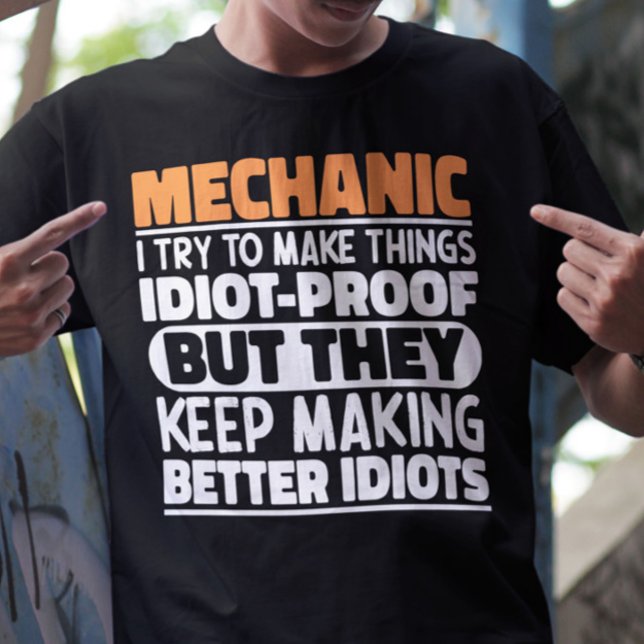 T-shirt Mécanique J'Essaie De Rendre Les Choses Drôle Cita (Créateur téléchargé)
