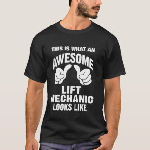 T-shirt Mécanique Lift Awesome Semble Drôle