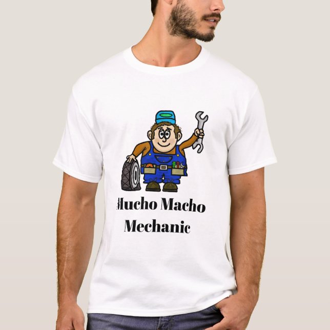 T-shirt mécanique mâle Mucho Macho (Devant)