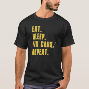 T-shirt Mécanique Pour Hommes Papa Auto Garage Automobile 