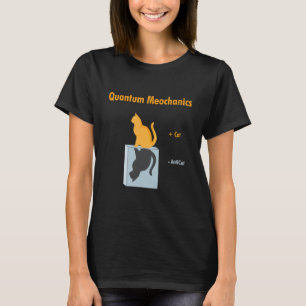 T-shirt Mécanique Quantique de Garage Physique du Chat d