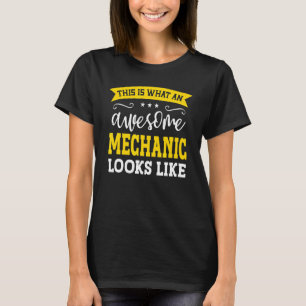 T-shirt Mécanique Titre du travail Employé Drôle Professio