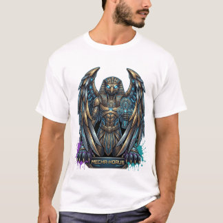 T-shirt Mecha-Horus Egyptian Deity - Futuristic Mechanical