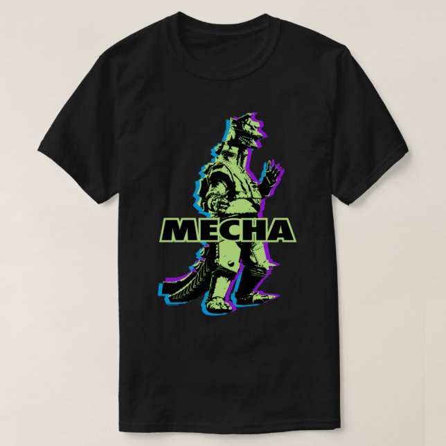 T-SHIRT MECHAGODZILLA NEONS (Design devant)