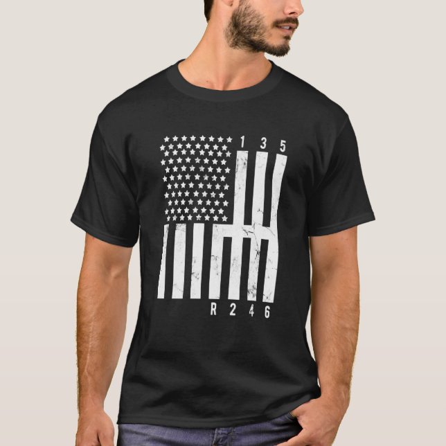 T-shirt Mechanic US Flag Tuner Car Repairing Tools Mechani (Devant)