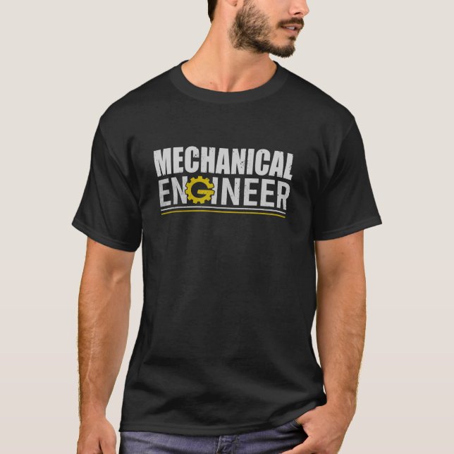 T-shirt Mechanical Engineering Funny Engineer (Devant)