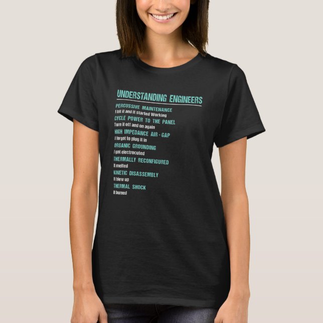 T-shirt Mechanical Sarcastic Engineering  Understanding En (Devant)
