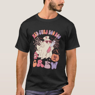 T-shirt Med Surg Boo Crew Ghost Nurse Halloween Femmes T S