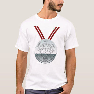 T-shirt Médaille d'argent de jeux d'hiver de SAA
