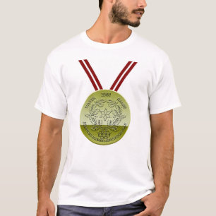 T-shirt Médaille de bronze de jeux d'hiver de SAA