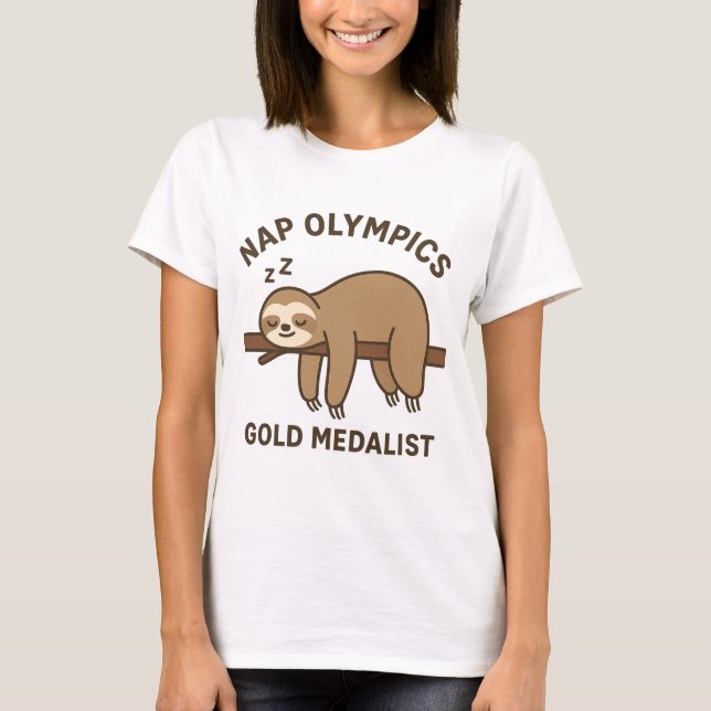 T-shirt médaillé d'or aux Jeux olympiques de Naps  (Devant)