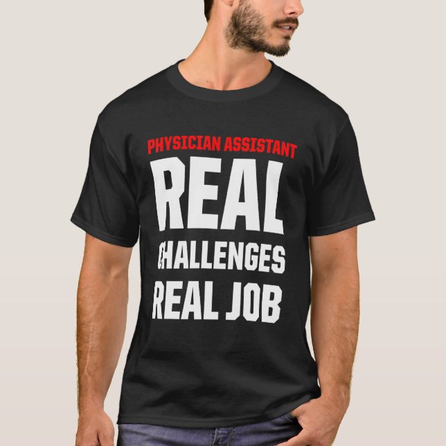 T-shirt Médecin adjoint Real Job Certified Pa (Devant)
