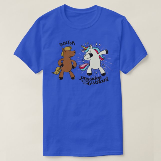T-shirt Médecin Assistant Horse amp Unicorn 1 (Design devant)