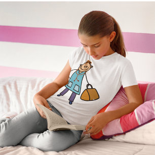 T-shirt Médecin Enfant Enfants Personnage Médical