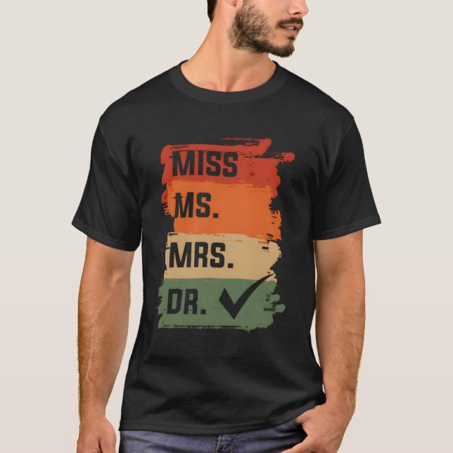 T-shirt Médecine médicale Doc Mlle Mme Mme Dr Dr Médicale  (Devant)
