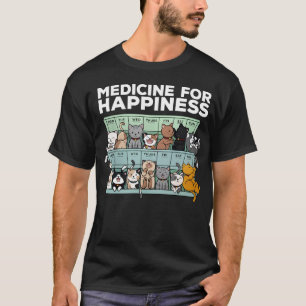 T-shirt Médecine Pour Le Bonheur Bien-Être Mental Positif