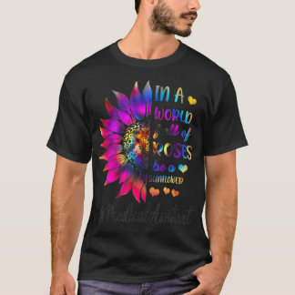 T-shirt Médicale Assistant Tie Dye Tournesol Dans un monde