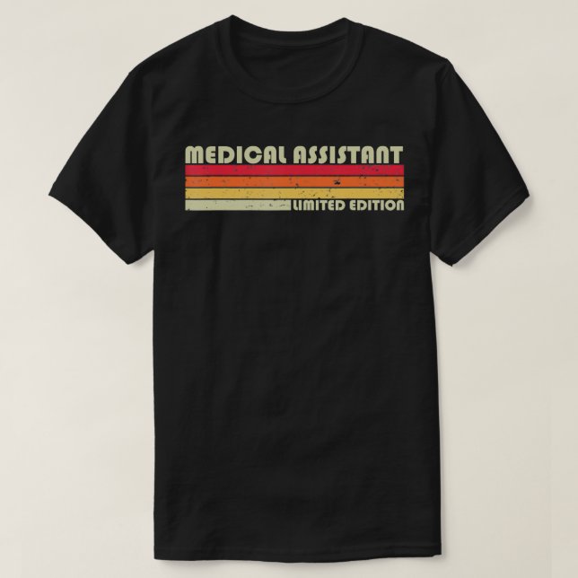 T-shirt MÉDICALE ASSISTANTE Funky Titre de l'emploi Profes (Design devant)