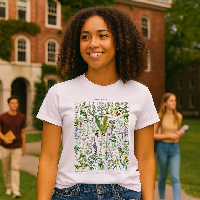 T-shirt Medicinal Plants & Flowers by Adolphe Millot (Créateur téléchargé)