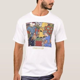 T-shirt médiéval-échec-joueur