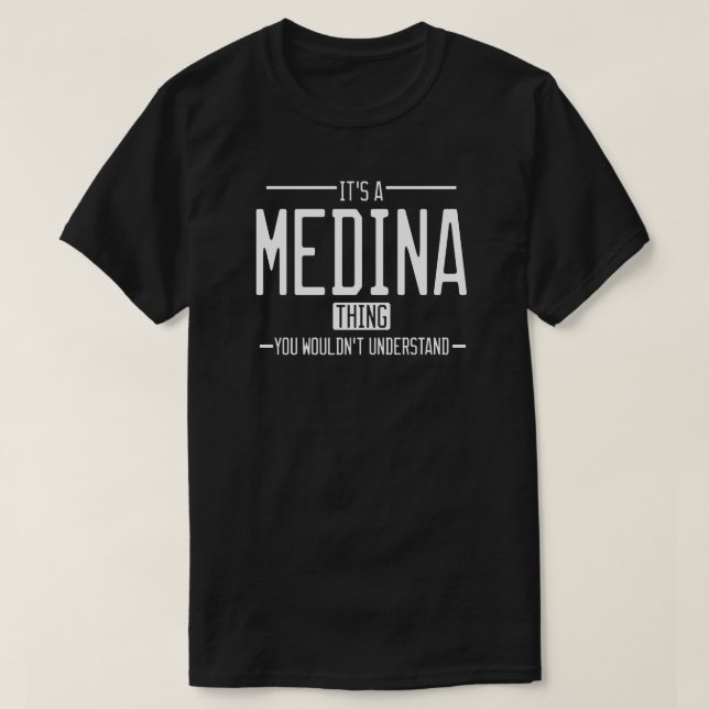 T-shirt Médina drôle de nom de famille drôle (Design devant)