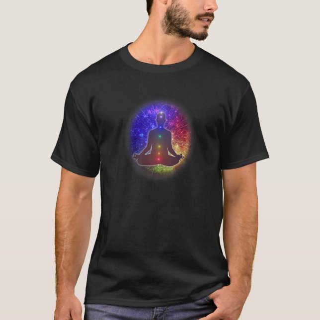 T-shirt Méditation Chakra de l'énergie (Devant)