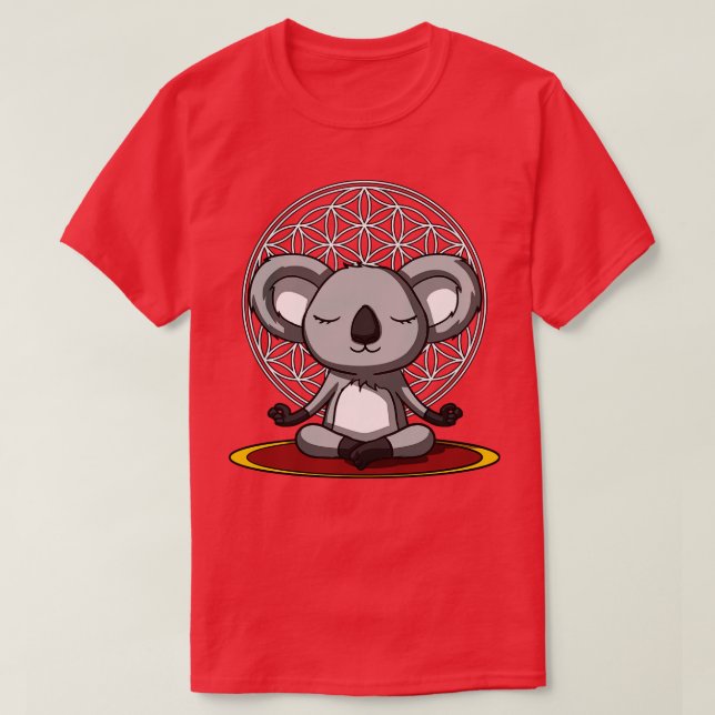 T-shirt Méditation de Koala Bear (Design devant)