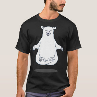 T-shirt Méditation de l'ours polaire zen