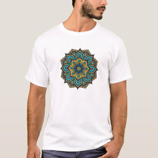 T-shirt Méditation de Mandala florale Yoga Soins spirituel