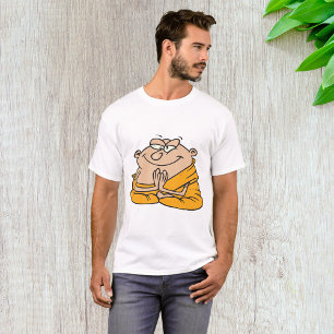 T-shirt Méditation de moine de dessin