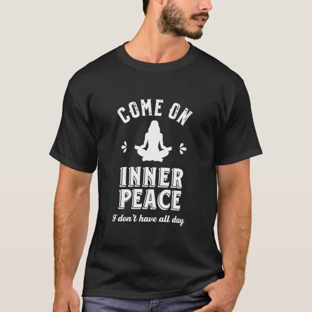 T-shirt Méditation de Yoga sarcastique amusante dans la pa (Devant)