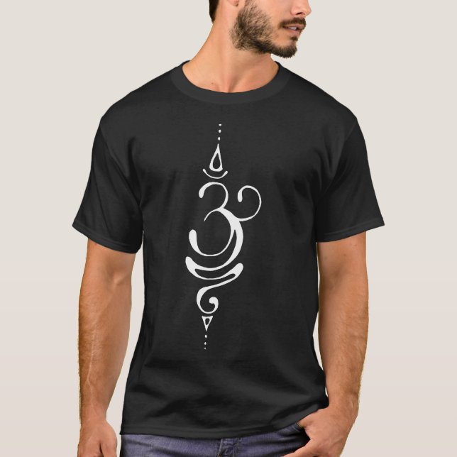 T-shirt Méditation du symbole Breathe Yoga (Devant)