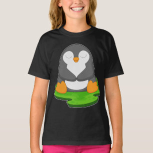 T-shirt Méditation du Yoga de Penguin