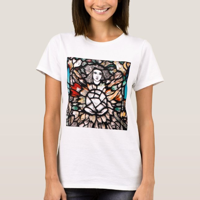 T-shirt Méditation en couleurs. (Devant)